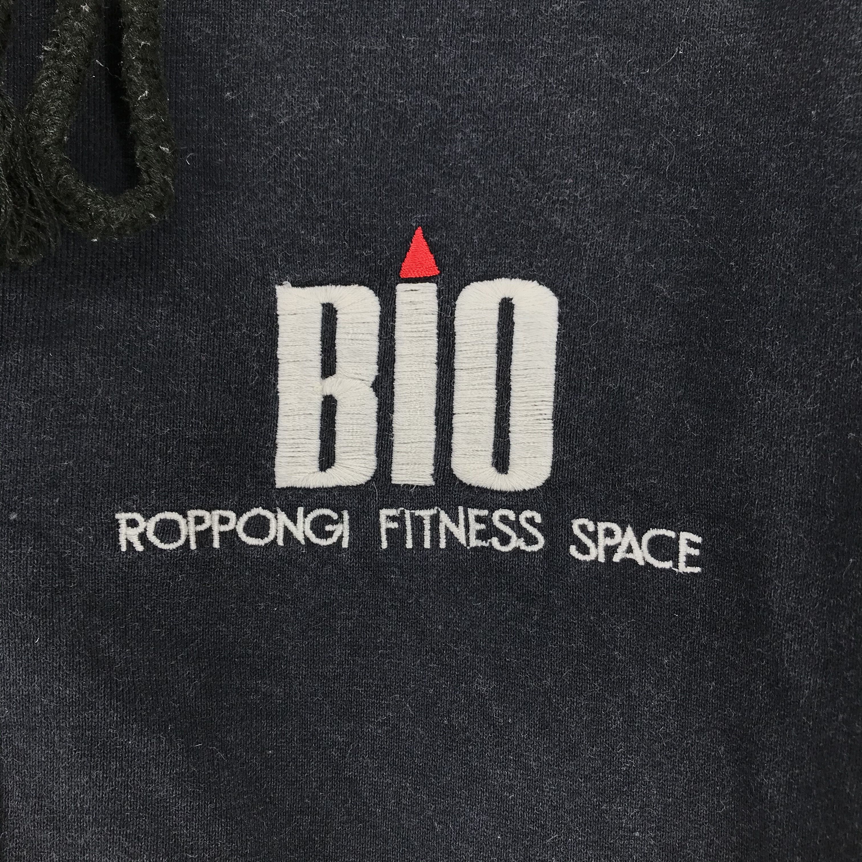Japanese Brand BIO Roppongi Fitness Space Big Logo Button Hooded Sweater Size US L / EU 52-54 / 3 - 5 Thumbnail