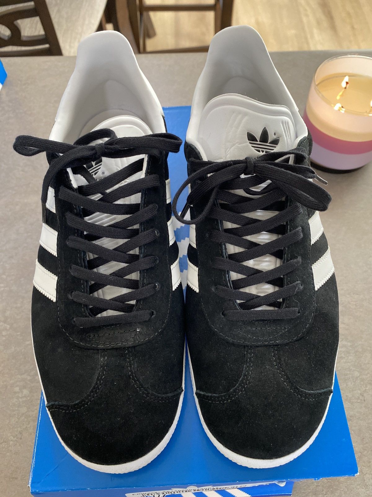 adidas gazelle silver green womens ADIDAS White Black Sneaker Shoe Size 9 Shoes  ReturnStyle