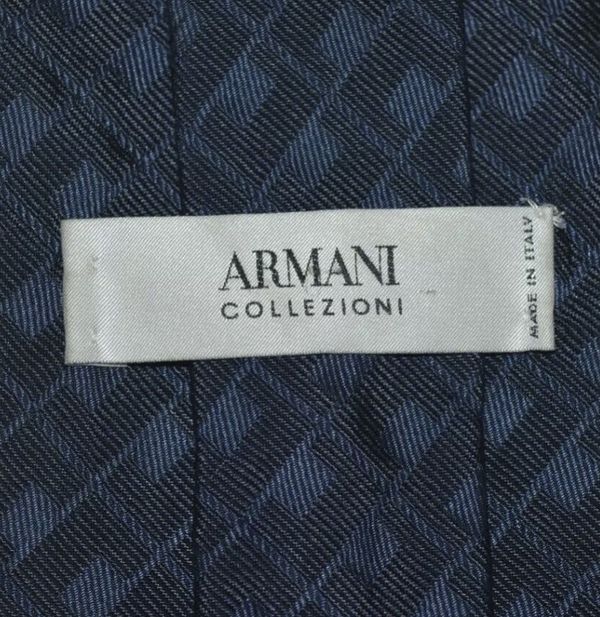 Emporio Armani Armani Collezioni Mens Neck Tie 100% Silk Blue Made