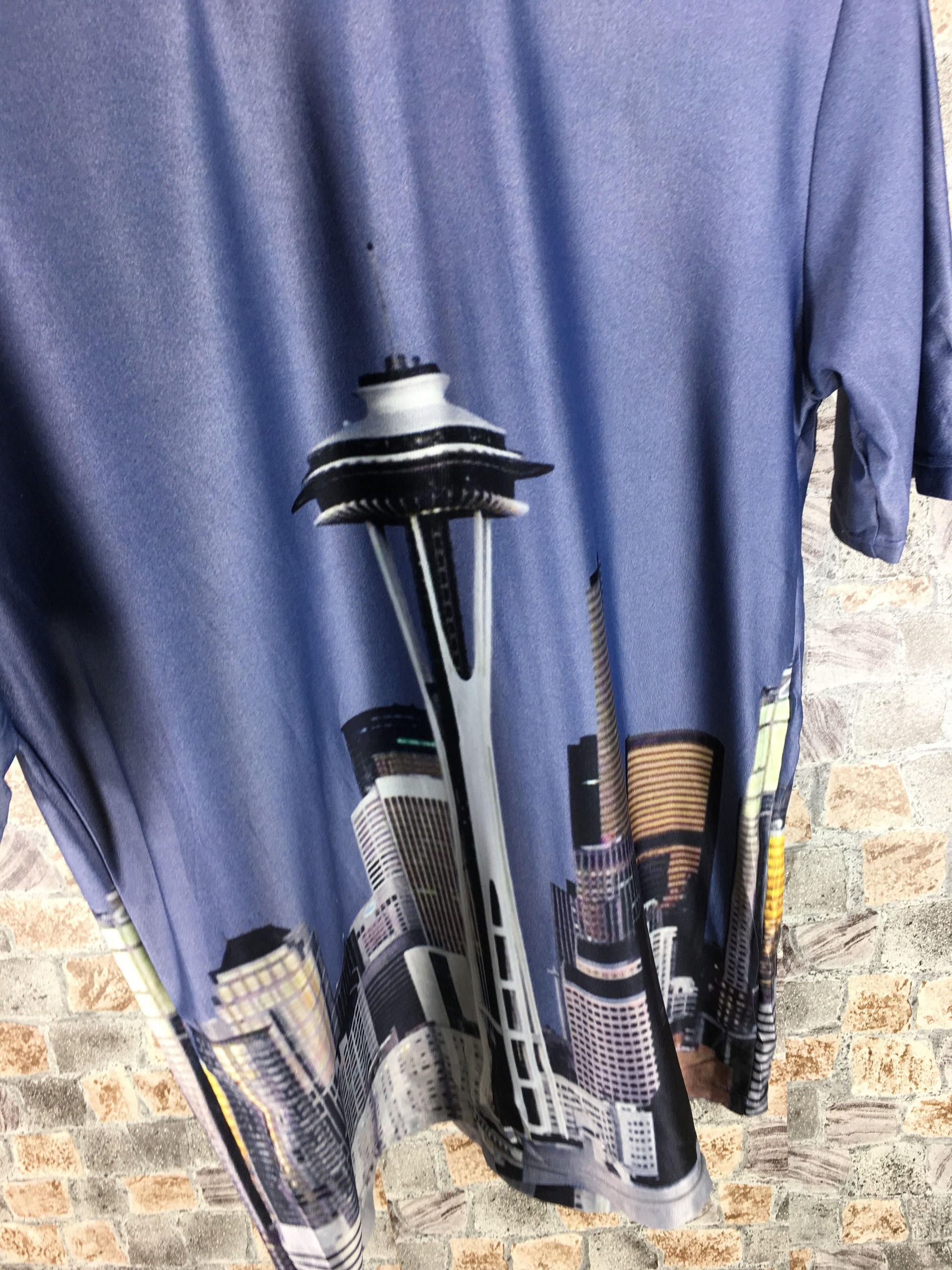 Japanese Brand LAD MUSICIAN Tower Graphic T shirt Polyester Medium Size US M / EU 48-50 / 2 - 3 Thumbnail