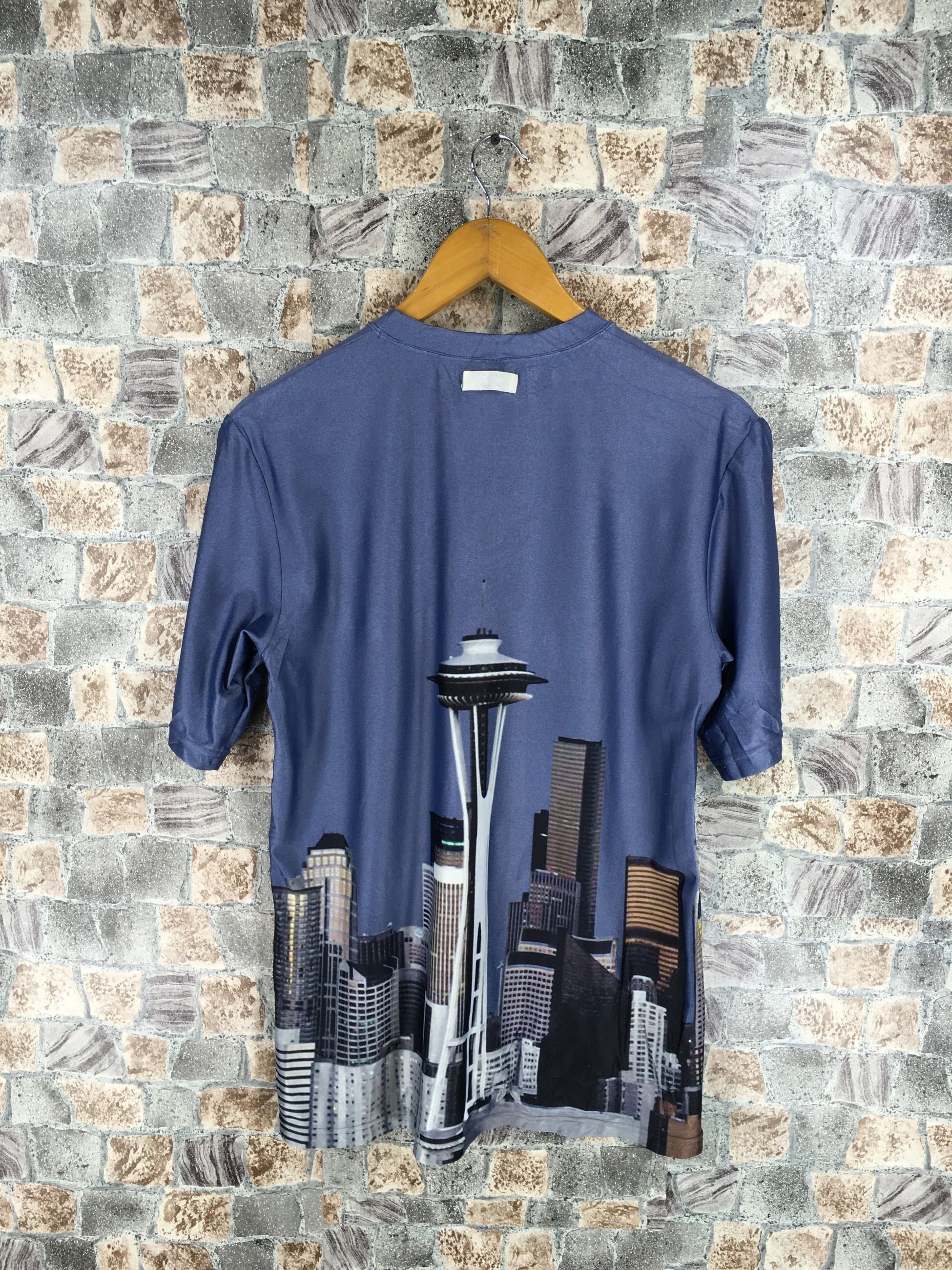Japanese Brand LAD MUSICIAN Tower Graphic T shirt Polyester Medium Size US M / EU 48-50 / 2 - 8 Thumbnail