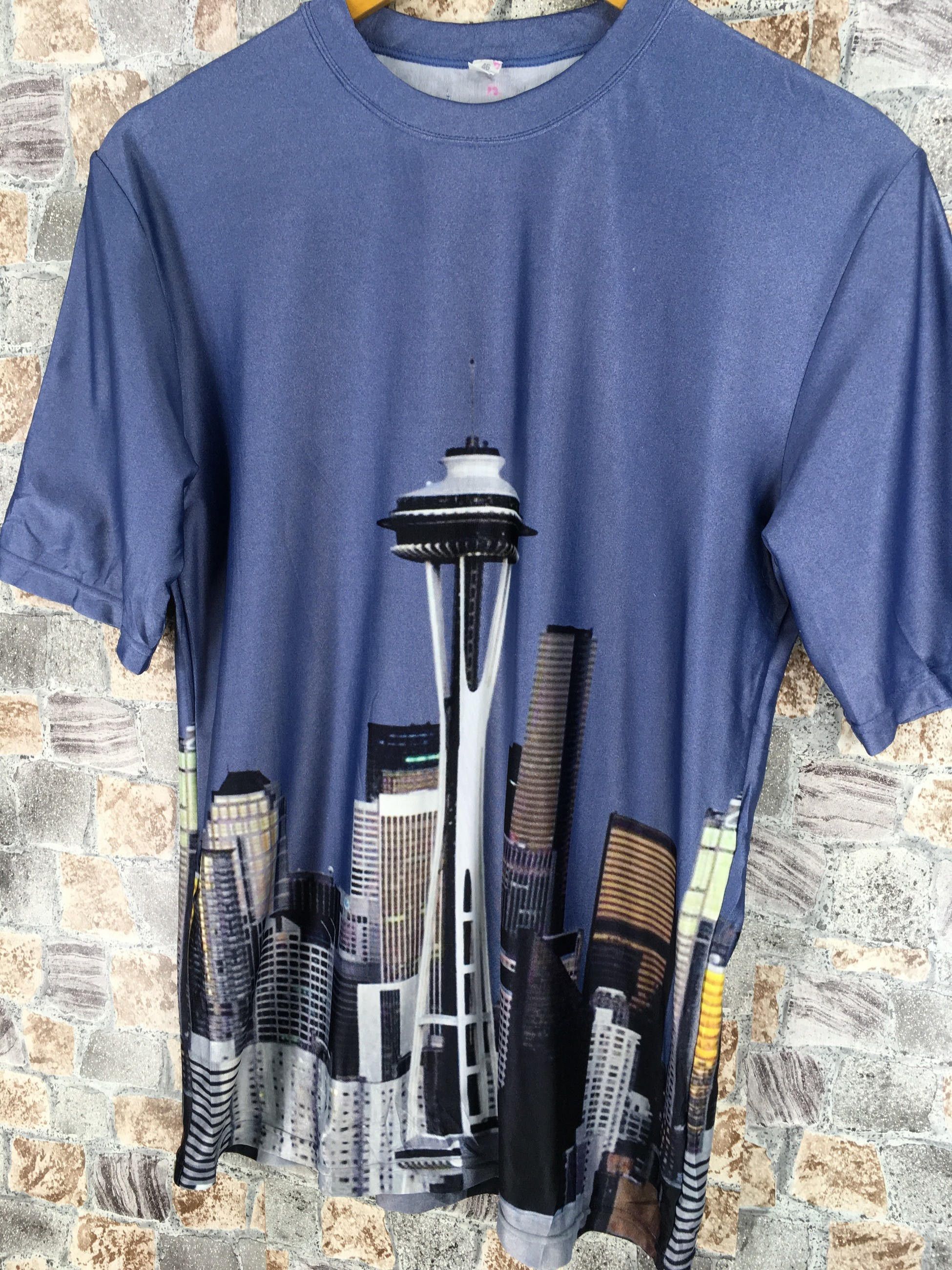 Japanese Brand LAD MUSICIAN Tower Graphic T shirt Polyester Medium Size US M / EU 48-50 / 2 - 4 Thumbnail