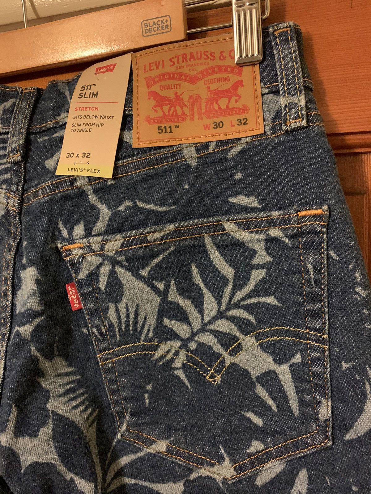 *RARE* New Levi’s Flex 511 Slim Tropical Denim Jeans - 30x32