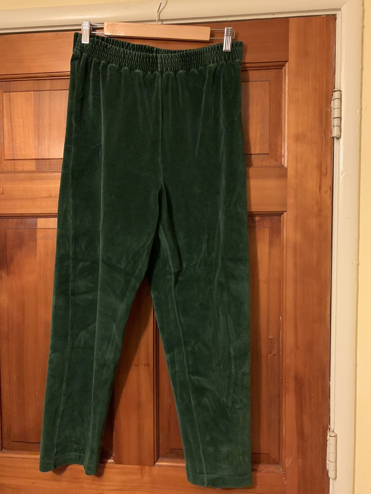 Vintage *RARE* Vintage Emerald Green Velour Pants - M Size US 32 / EU 48 - 1 Thumbnail