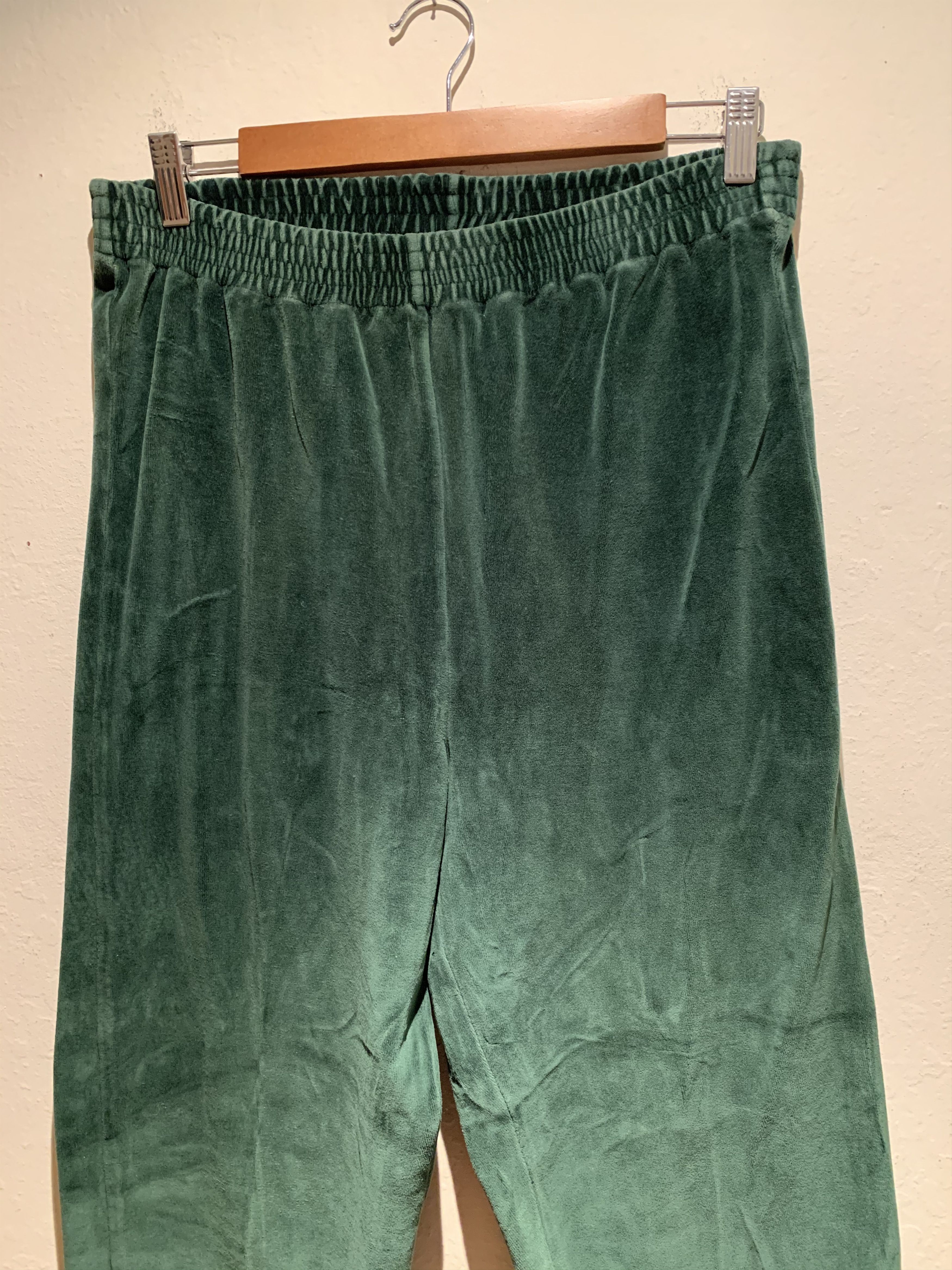 Vintage *RARE* Vintage Emerald Green Velour Pants - M Size US 32 / EU 48 - 5 Thumbnail