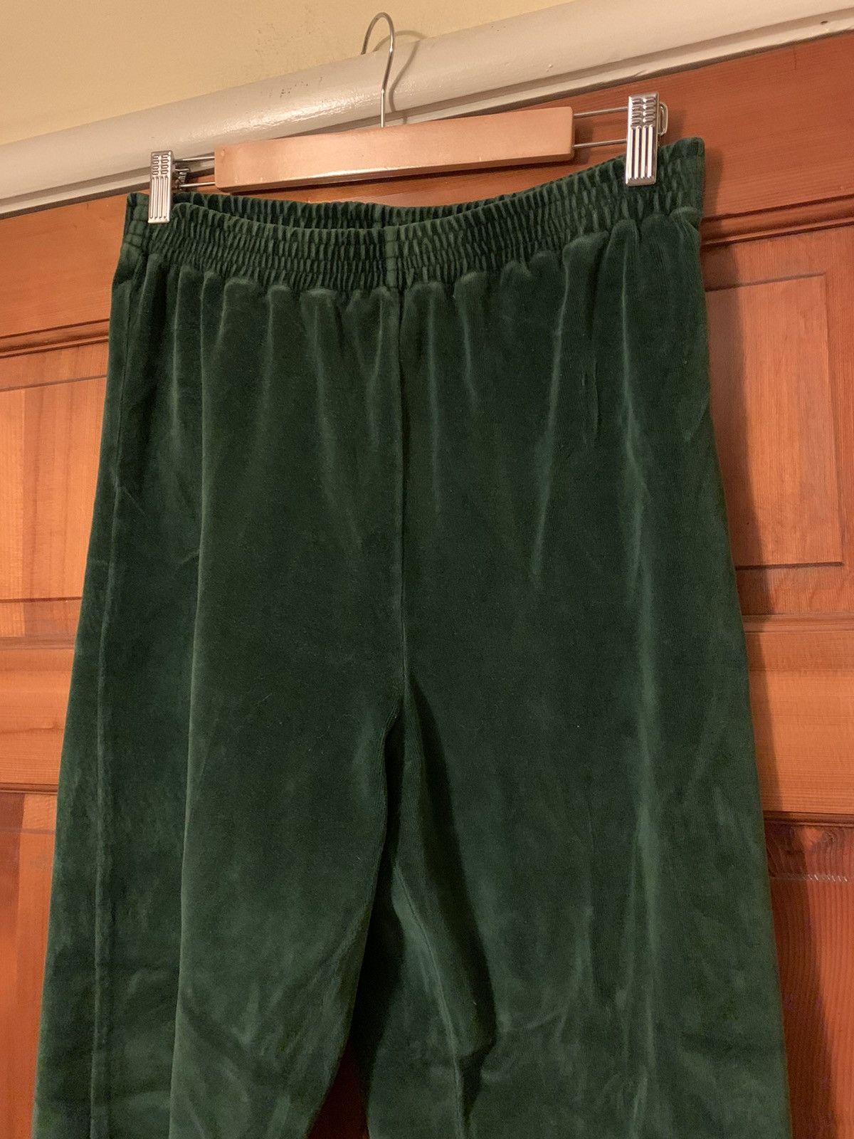 Vintage *RARE* Vintage Emerald Green Velour Pants - M Size US 32 / EU 48 - 2 Thumbnail