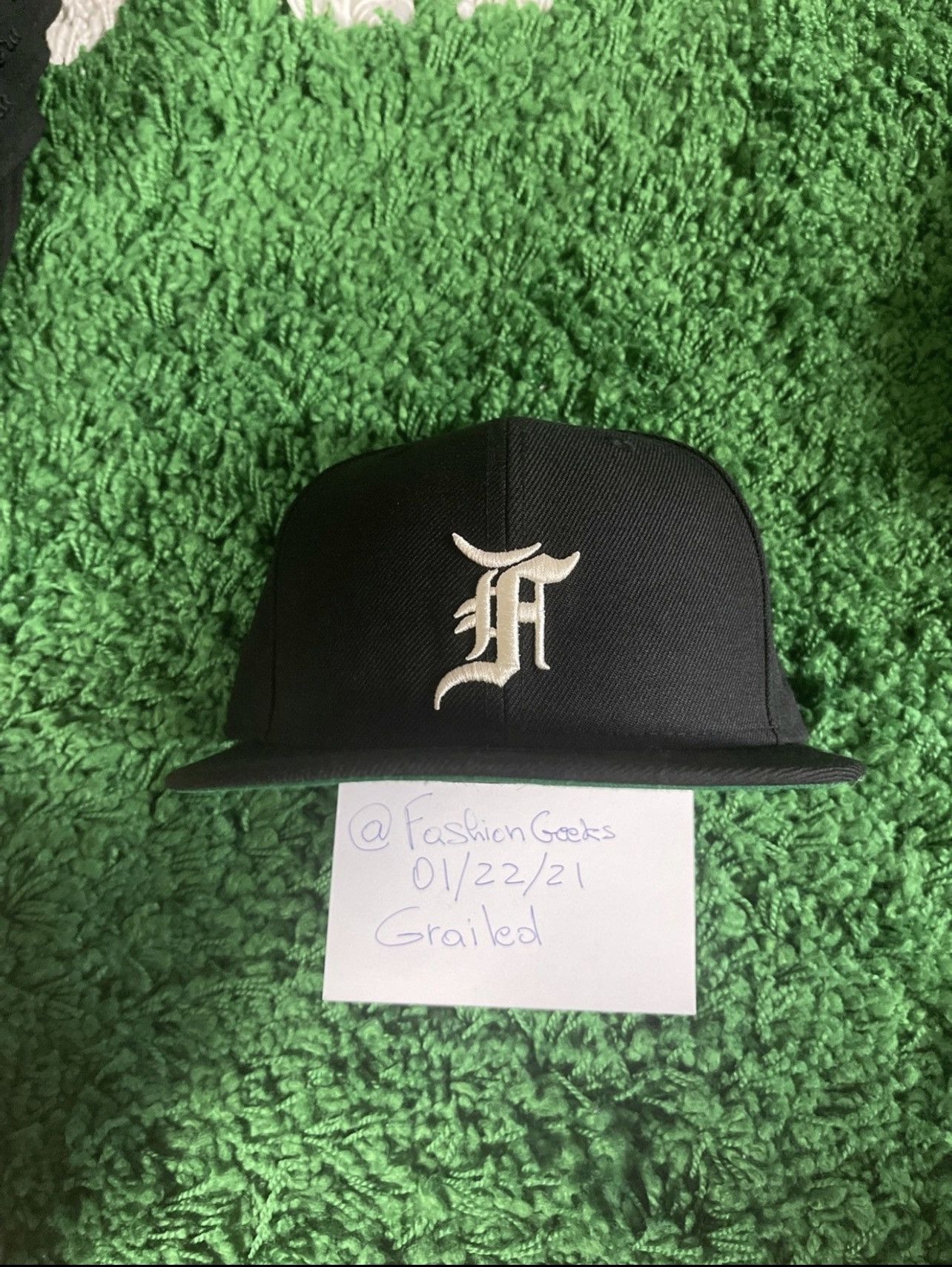 Fear of God New Era Fitted Hat FW20 Blackn selling 7 5/8