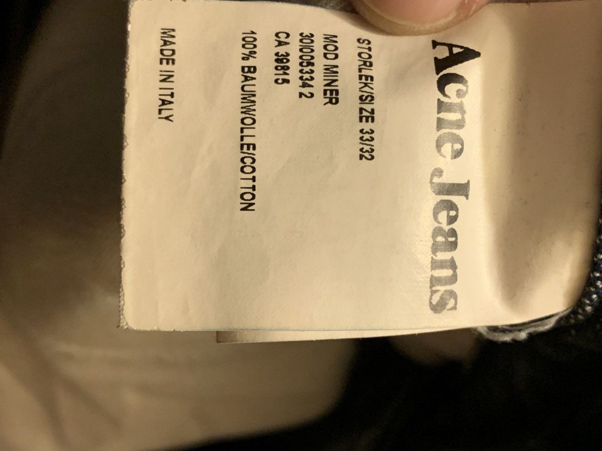 Acne Studios *RARE* Acne Studios Made In Italy Denim Jeans - 33x32 Size US 33 - 8 Thumbnail