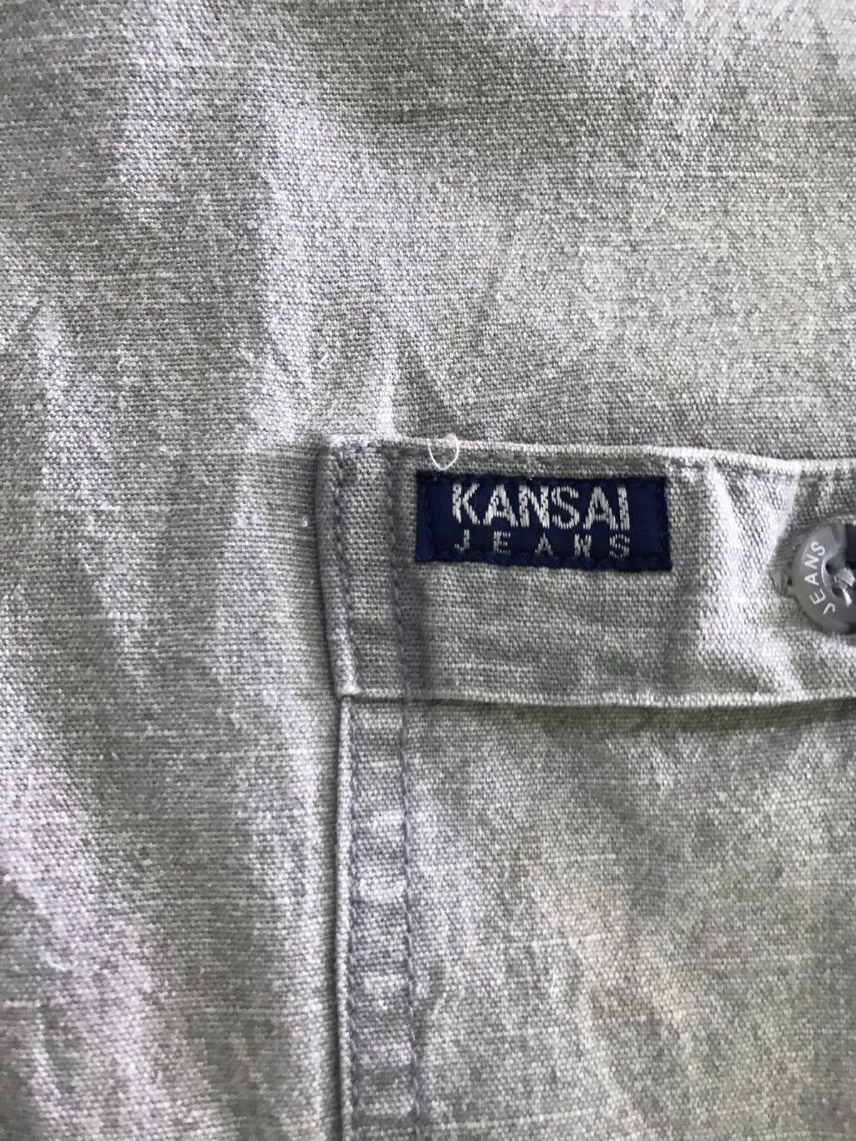 Japanese Brand Vintage Kansai Yamamoto Jean Button Up Size US L / EU 52-54 / 3 - 3 Thumbnail