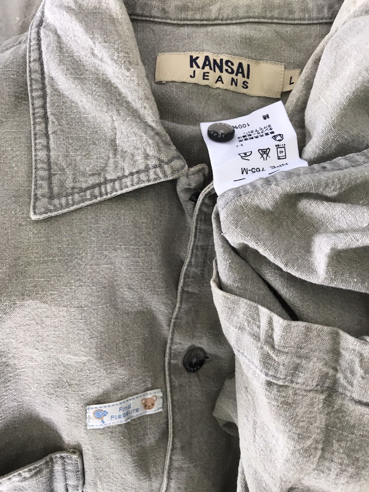 Japanese Brand Vintage Kansai Yamamoto Jean Button Up Size US L / EU 52-54 / 3 - 5 Preview
