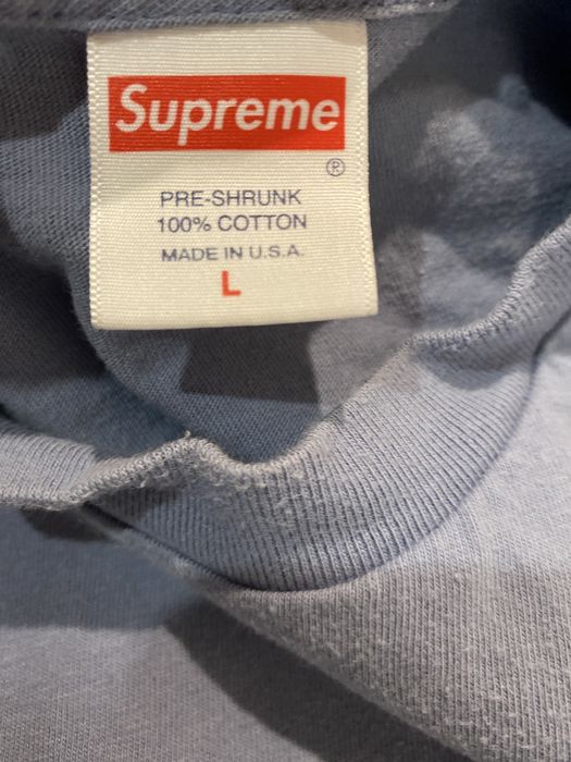 Supreme Supreme banner tee fw19 slate size large | Grailed