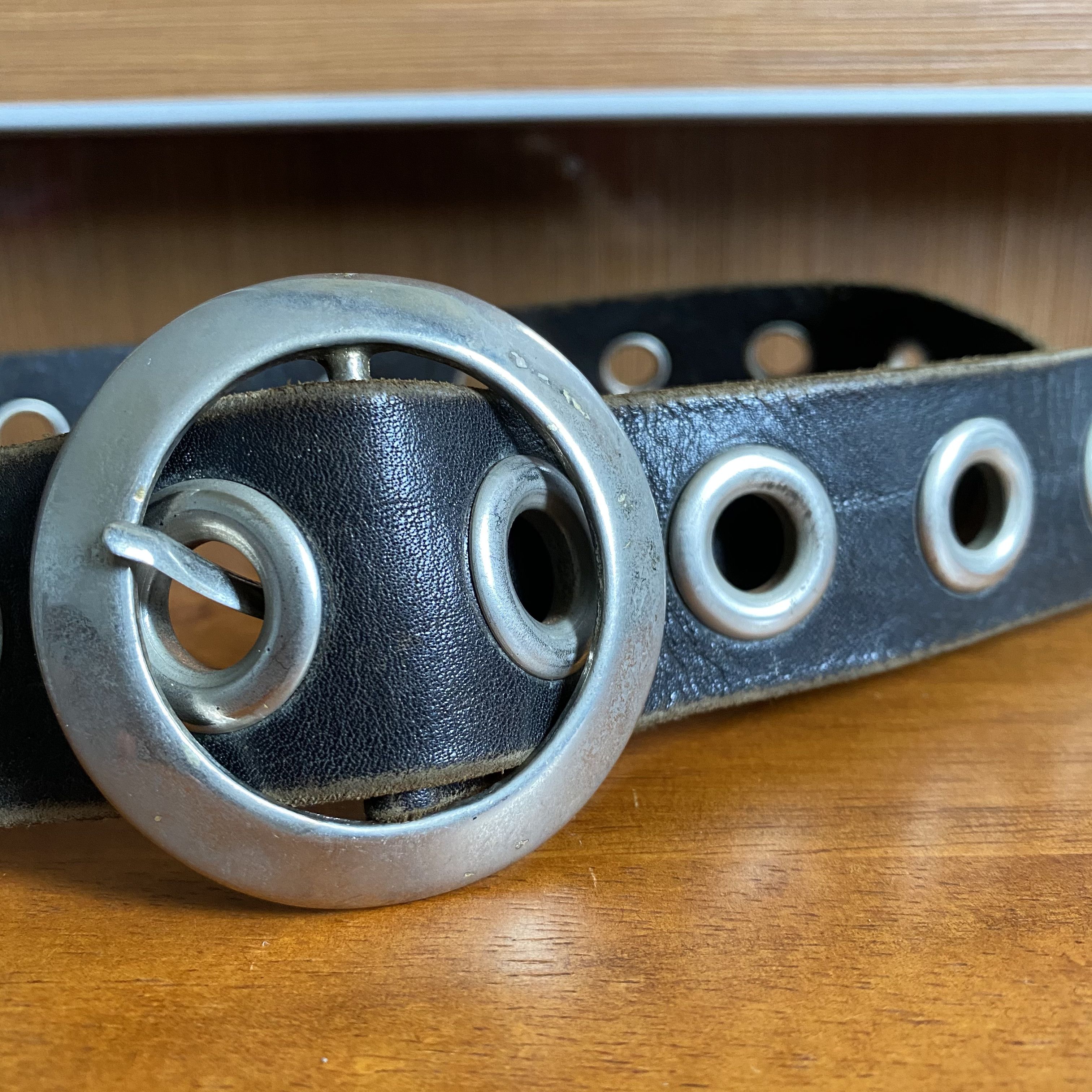 Genuine Leather !!SALE 50 SHIPPED!! Big Buckle O Ring Leather Belt