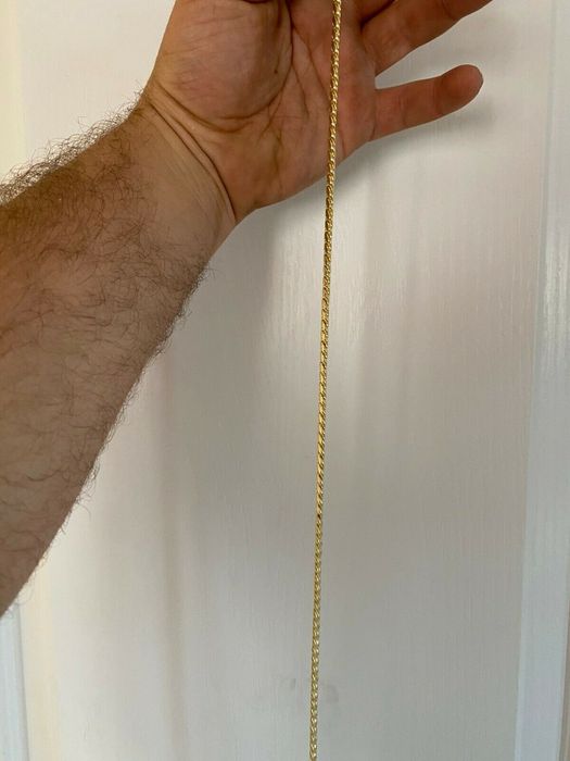 Men's Solid 14k Yellow Gold Miami Cuban Link Chain Or Bracelet Box Lock  Necklace