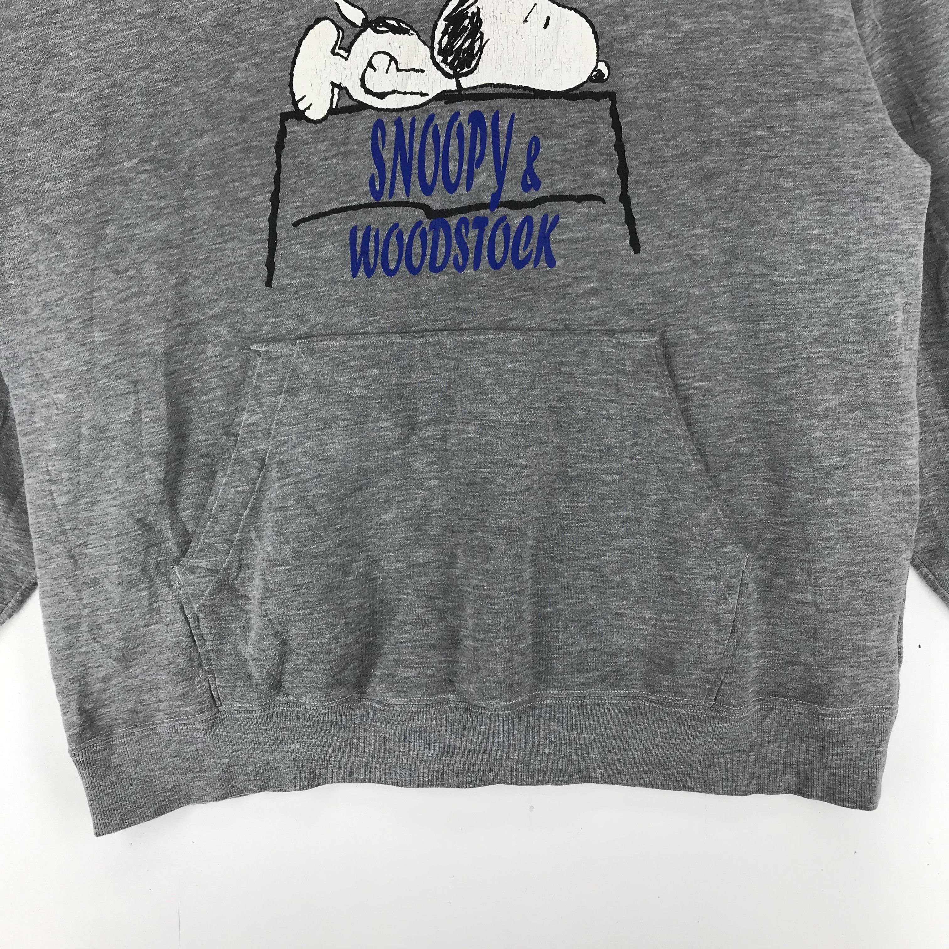 Peanuts Vintage Peanuts Snoopy & Woodstock Pullover Hoodie #2695-003 Size US L / EU 52-54 / 3 - 4 Thumbnail