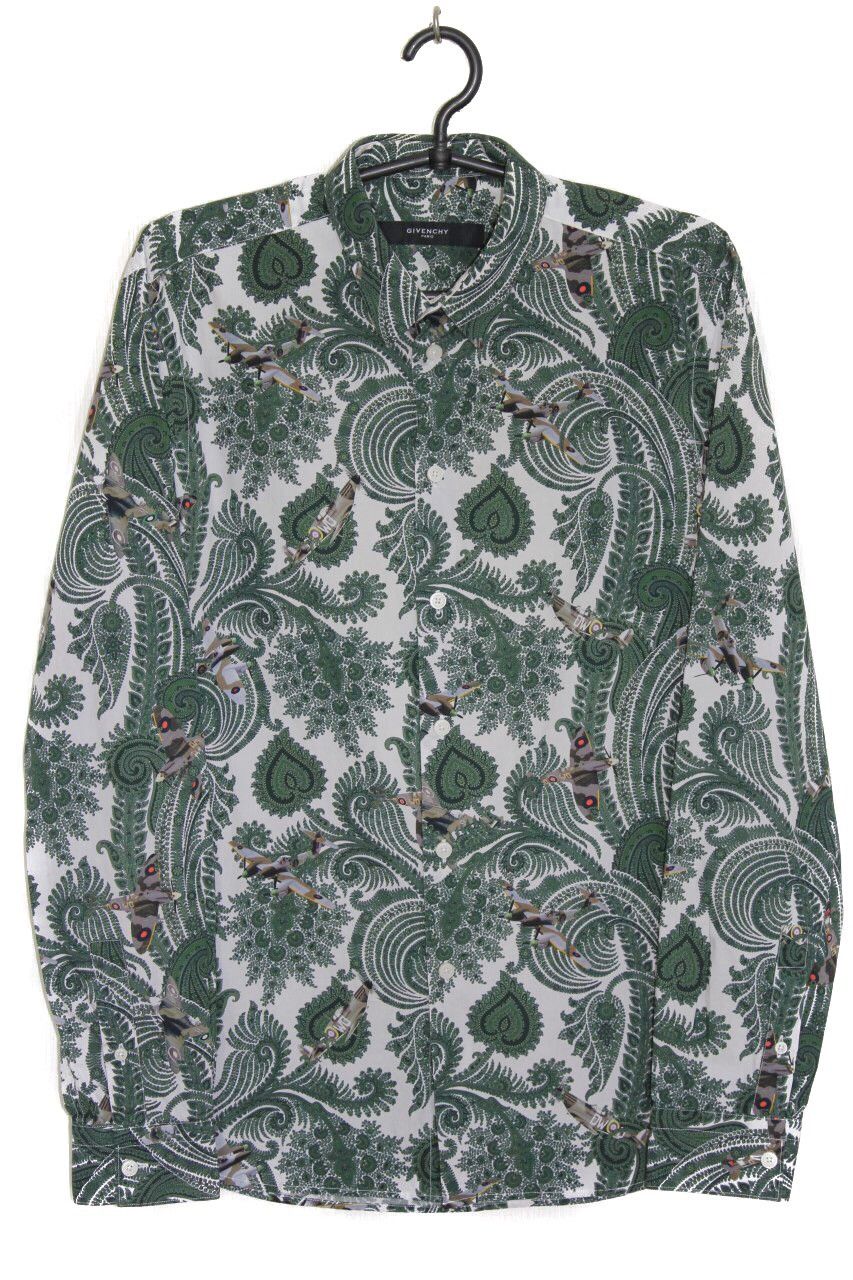 Givenchy Givenchy cotton airplane printed shirt Size US S / EU 44-46 / 1 - 1 Thumbnail