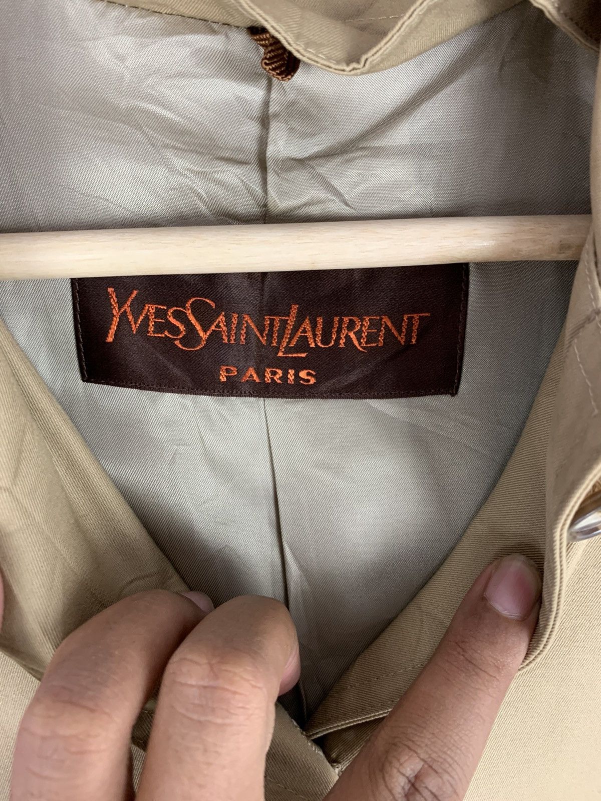 Vintage × Yves Saint Laurent Yves Saint Laurent Paris Vintage Trench Coat Jacket Size US M / EU 48-50 / 2 - 4 Thumbnail