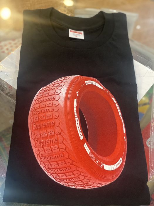 Supreme Brand new Black Supreme Tire Tee | Grailed