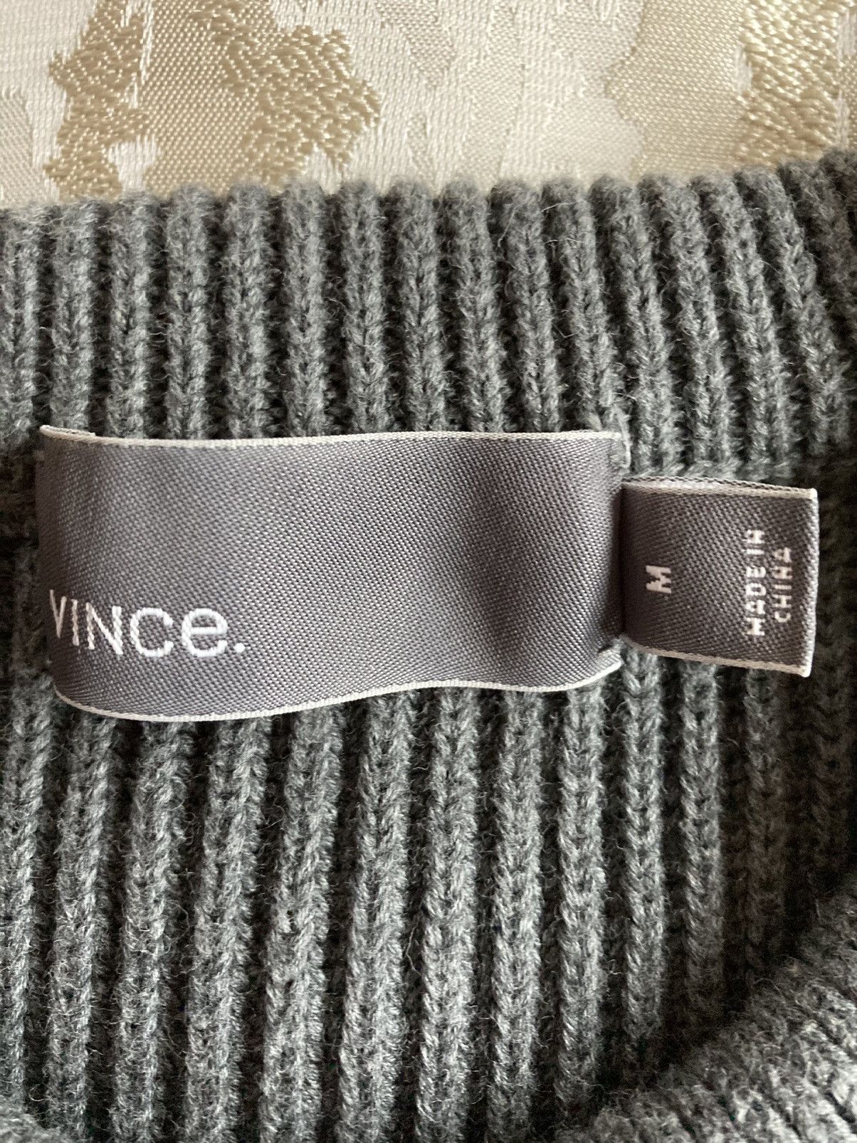 Vince Leather detail. Cotton sweater Size US M / EU 48-50 / 2 - 2 Thumbnail