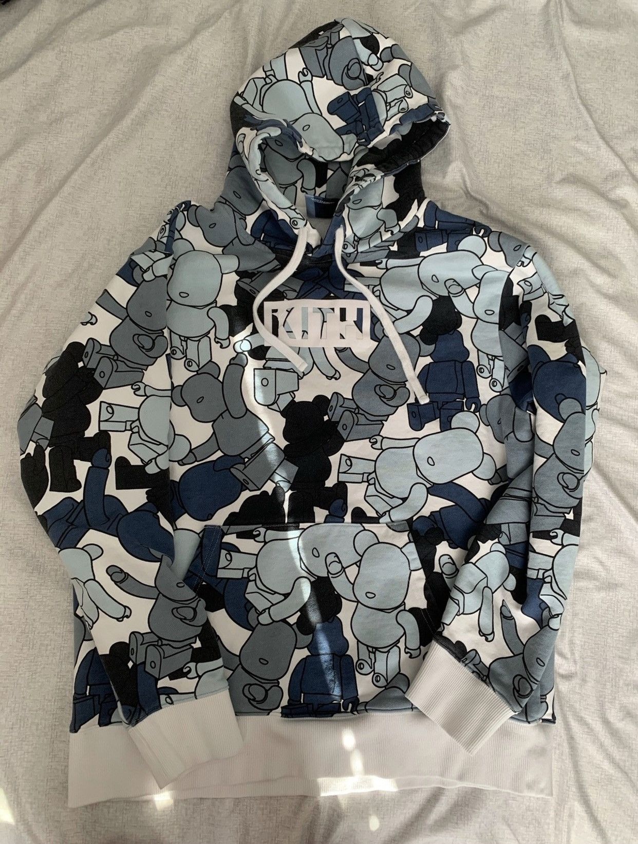 Kith Kith x Bearbrick Pattern Hoodie | Grailed