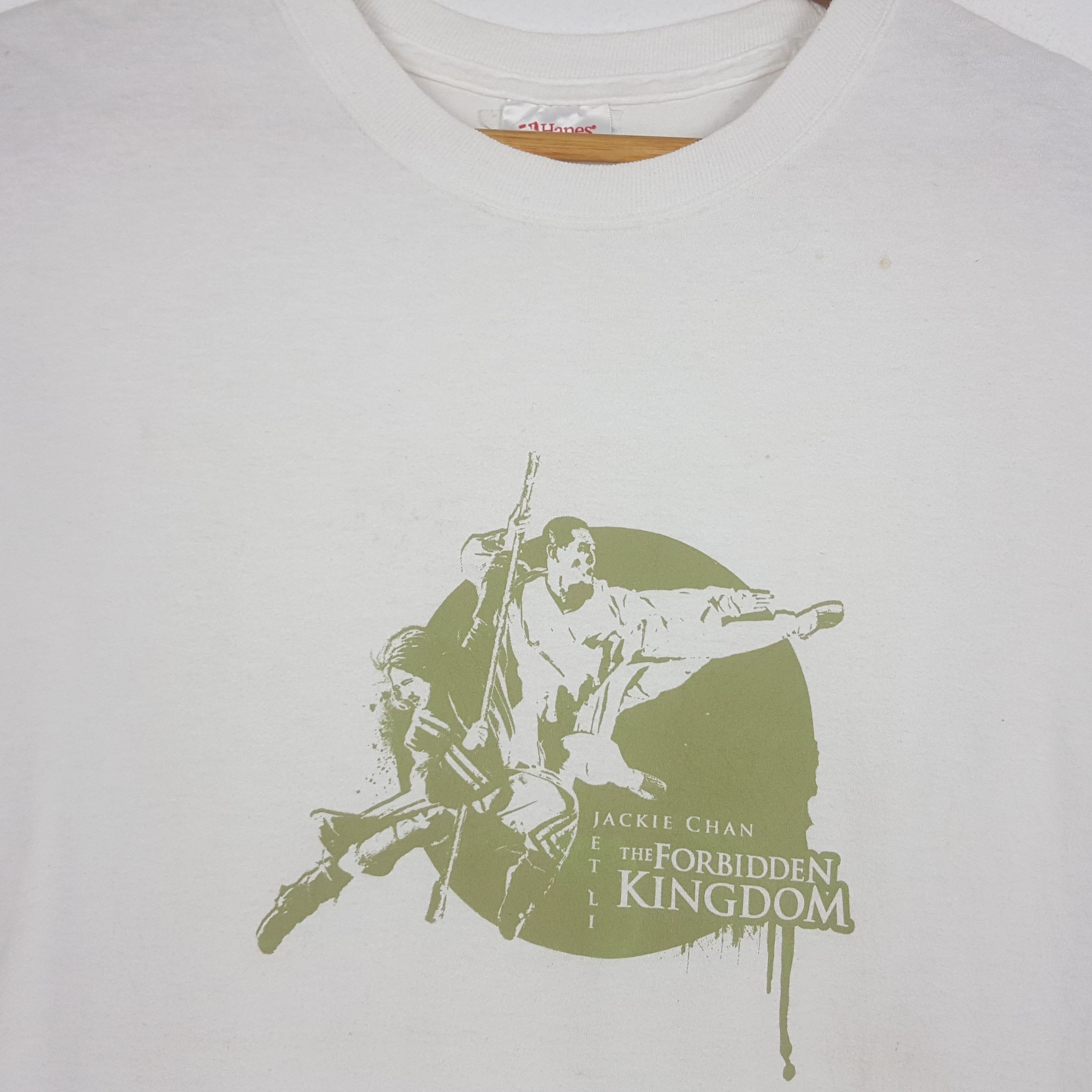 Vintage THE FORBIDDEN KINGDOM Jackie Chan Jet Li Movie tees