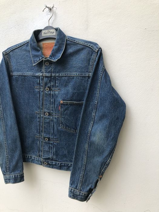 Vintage 90s LVC Japan Levi's 506 XX Big E Selvedge Denim Jacket