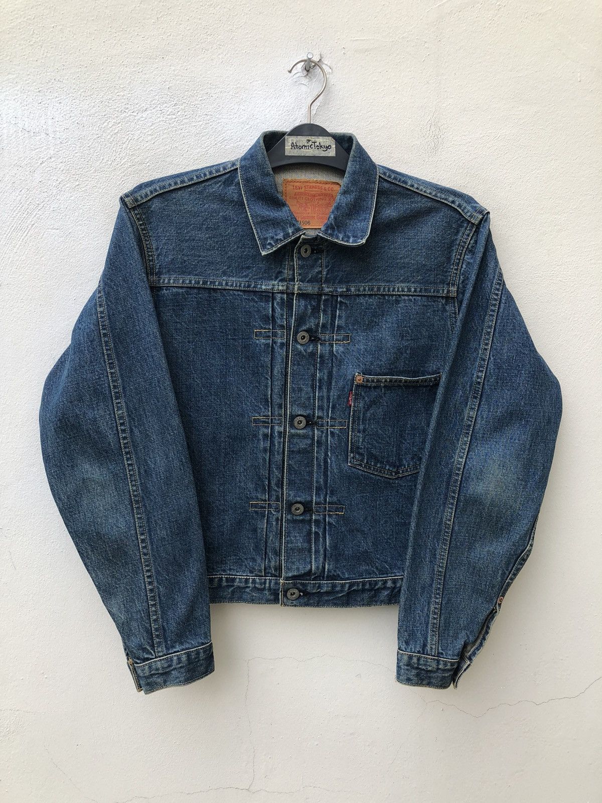 Vintage 90s LVC Japan Levi's 506 XX Big E Selvedge Denim Jacket