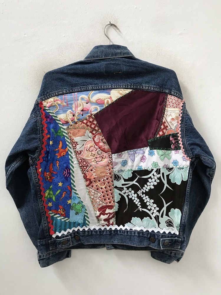 Levi s Levi s Patchwork Baggy Oversized Denim Trucker Jacket Grailed