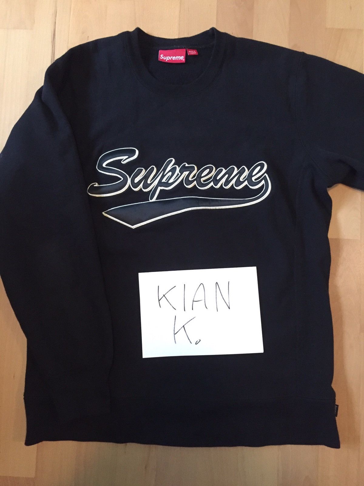 Supreme Brush Script Crewneck | Grailed