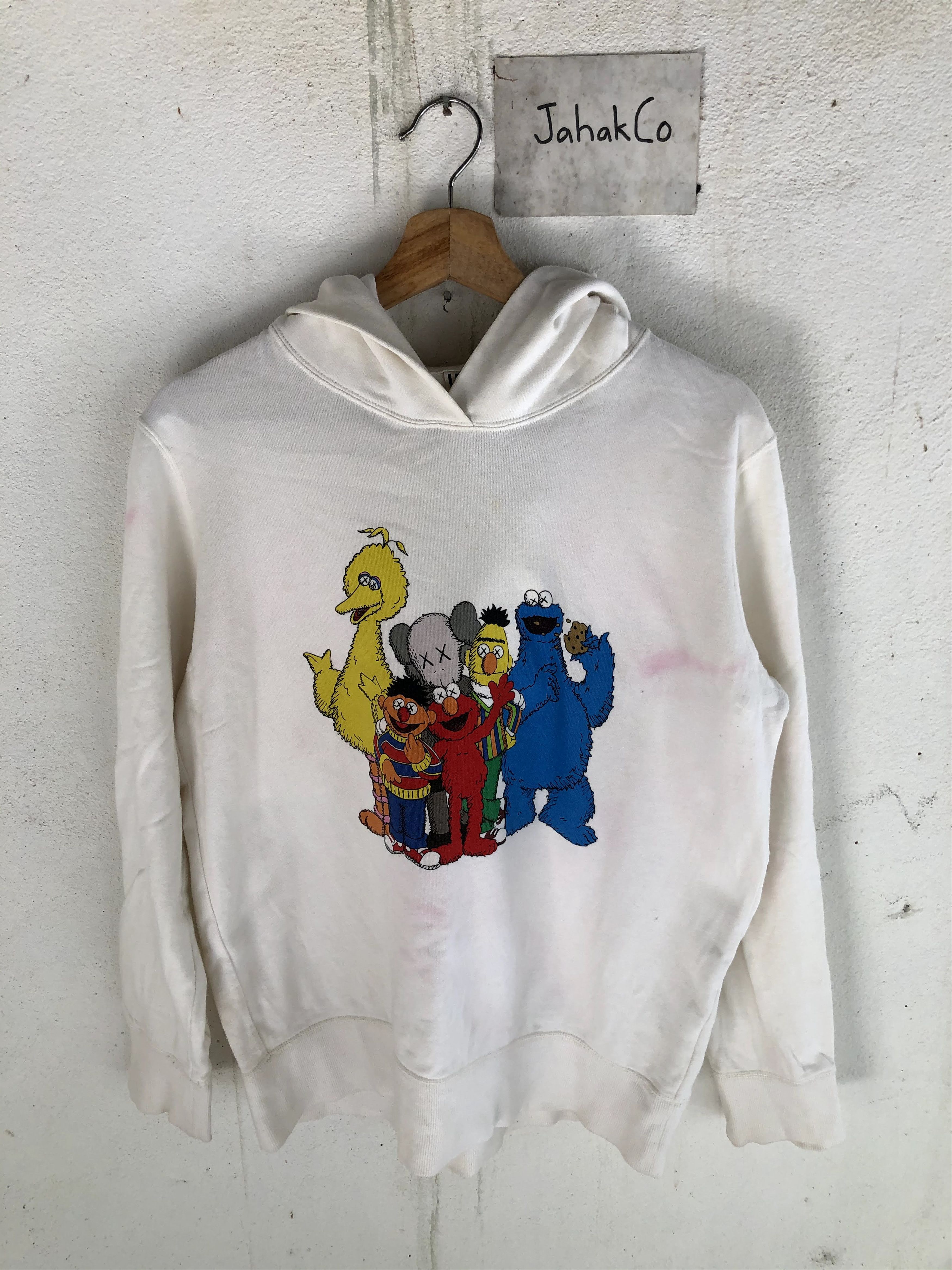 Kaws sesame street hoodie sale