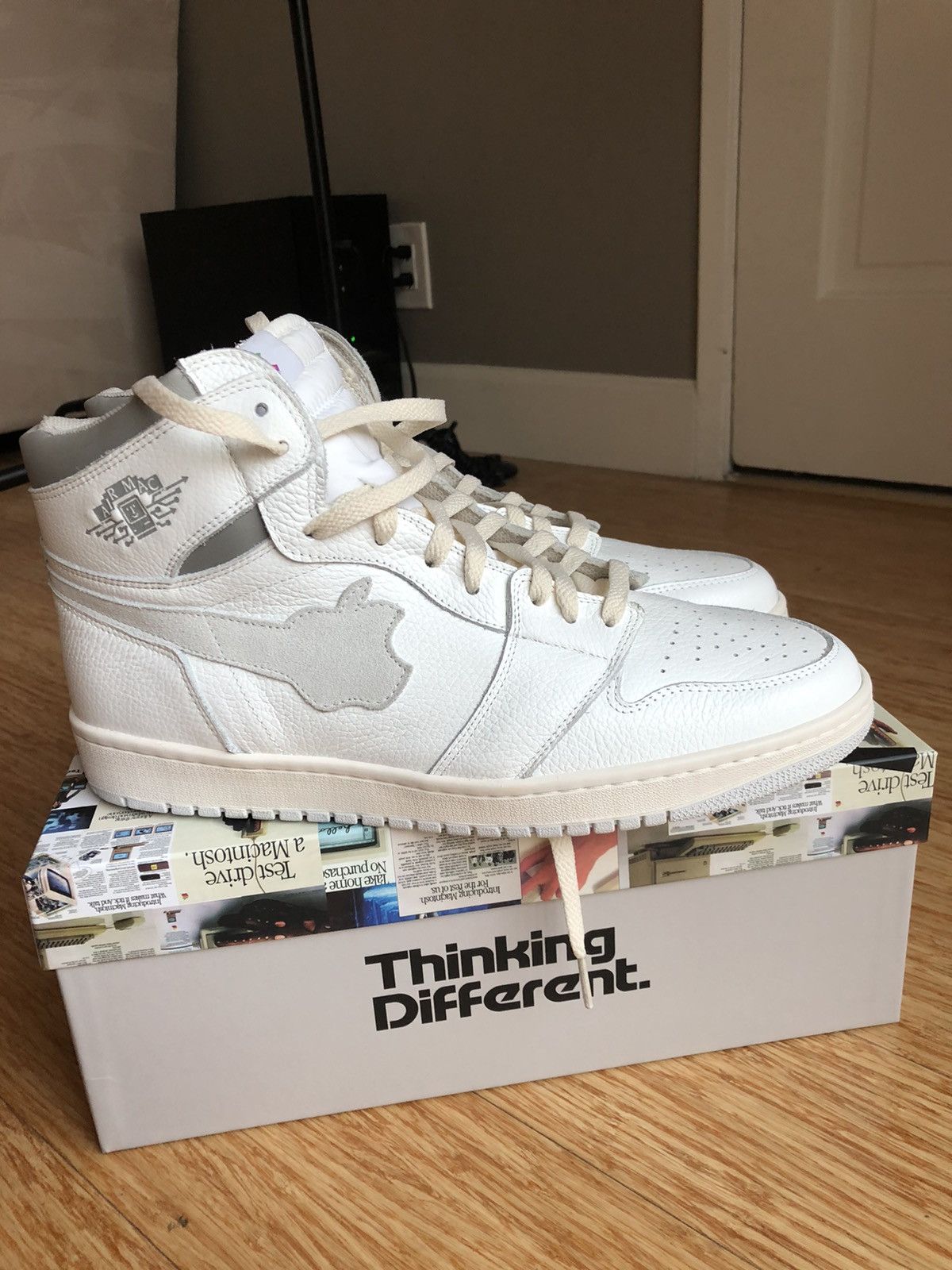 Apple Thinking Different Jordan 1's 1984 | Grailed