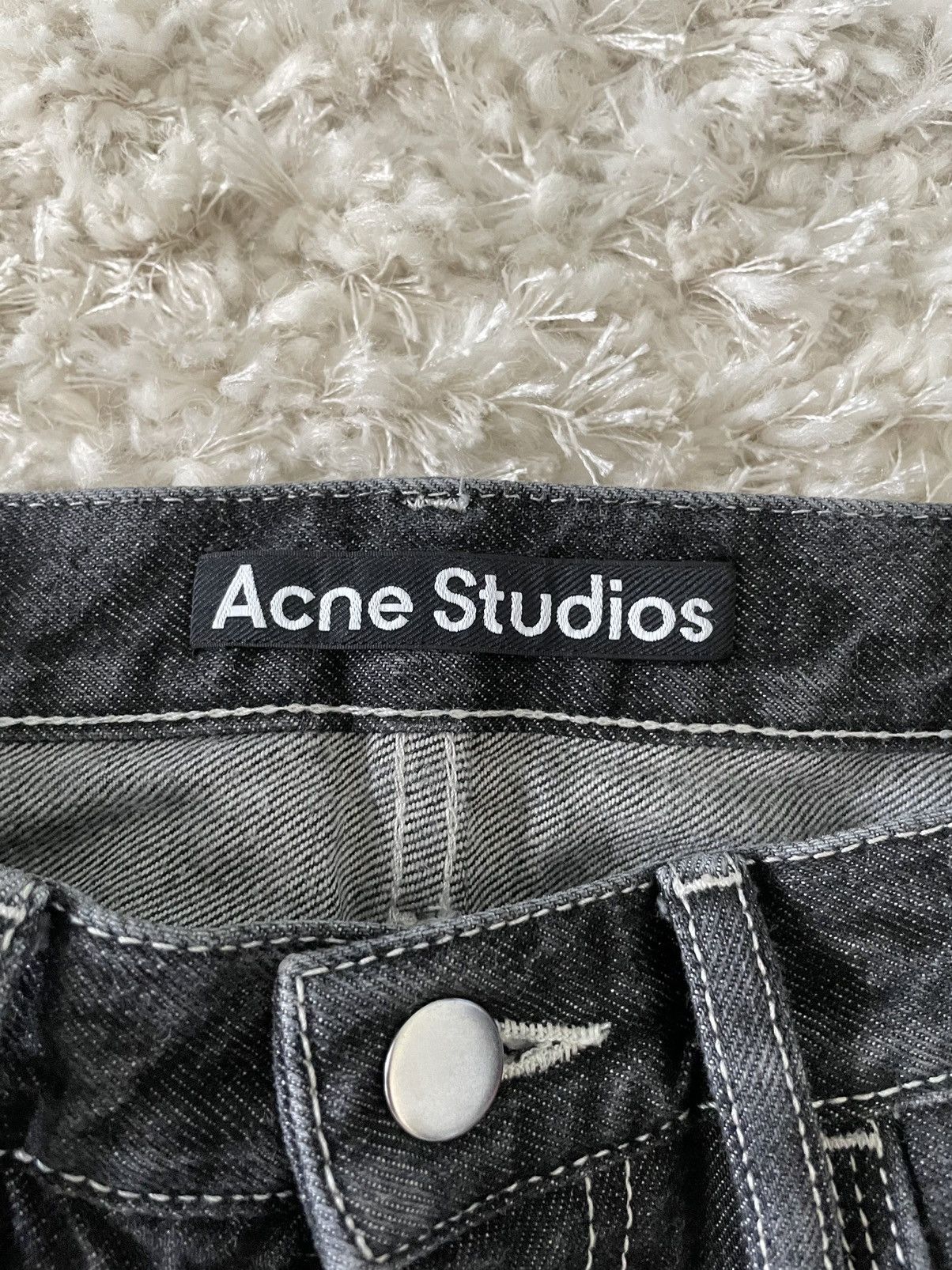 Acne Studios Acne Studios Black Patch Jeans Size US 29 - 6 Thumbnail