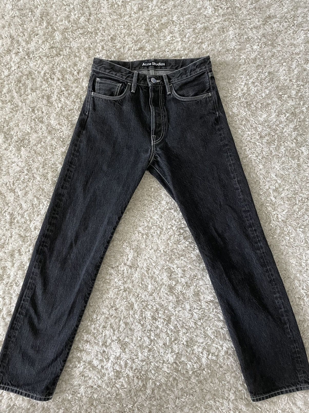 Acne Studios Acne Studios Black Patch Jeans Size US 29 - 1 Thumbnail