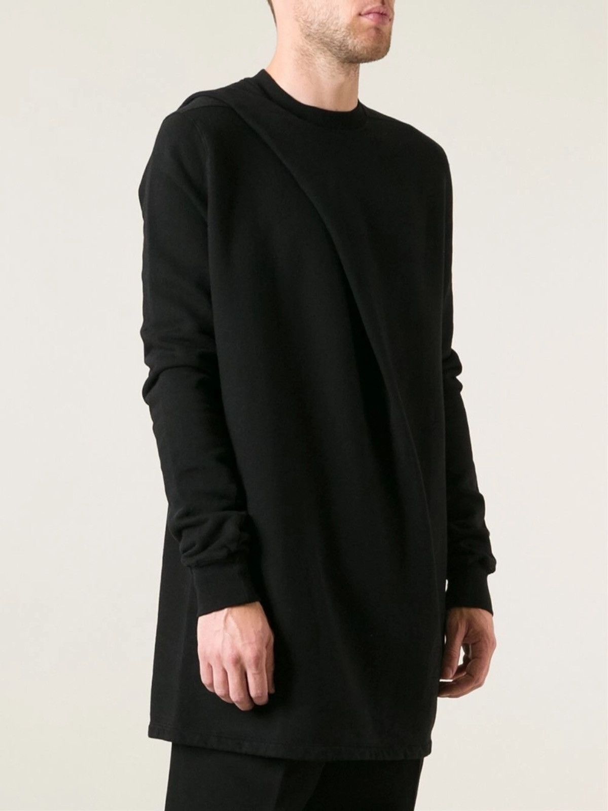 Rick Owens × Rick Owens Drkshdw Draped Sweater, F/W14 MOODY, black Size US M / EU 48-50 / 2 - 10 Thumbnail