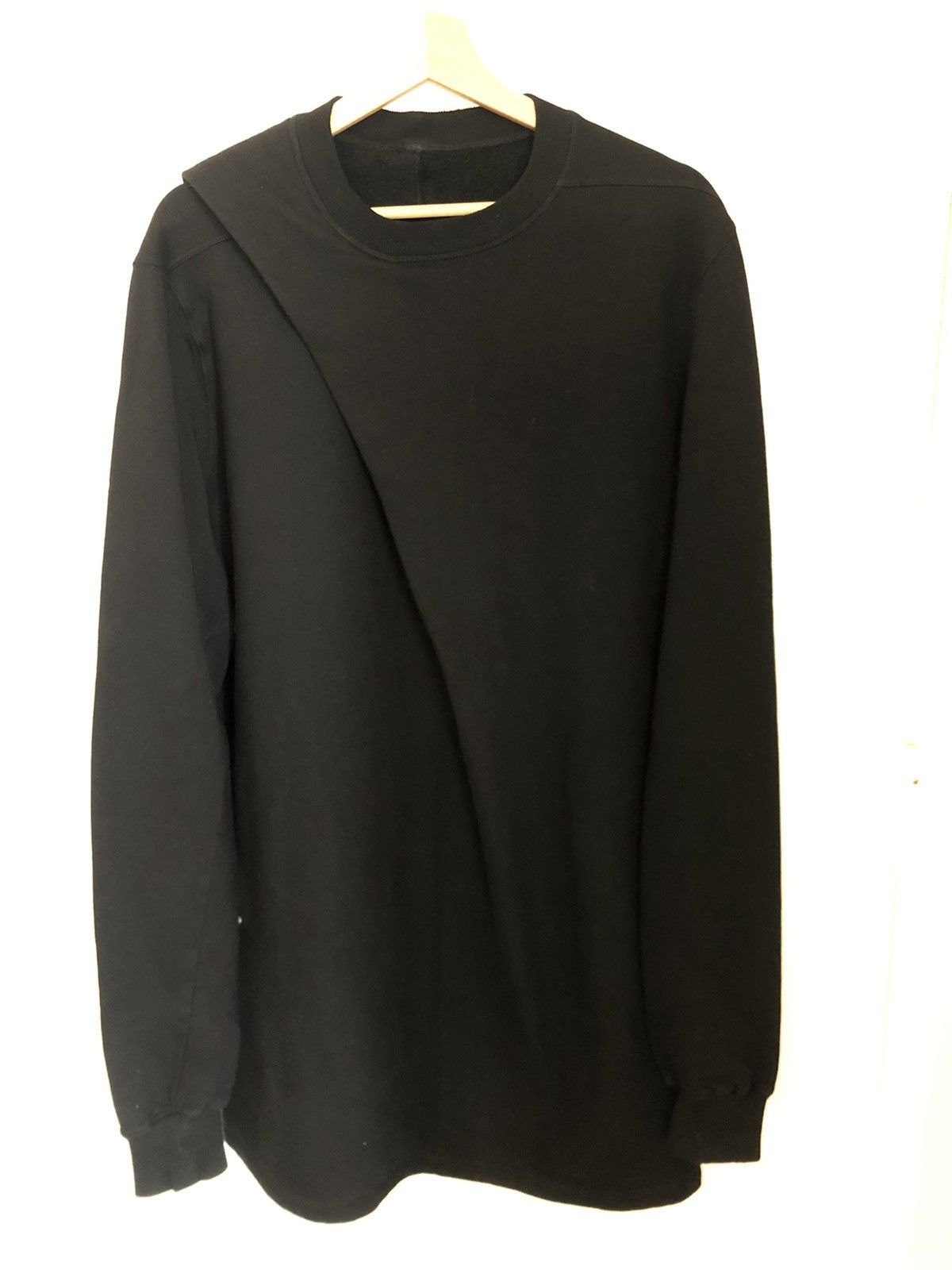 Rick Owens × Rick Owens Drkshdw Draped Sweater, F/W14 MOODY, black Size US M / EU 48-50 / 2 - 1 Thumbnail