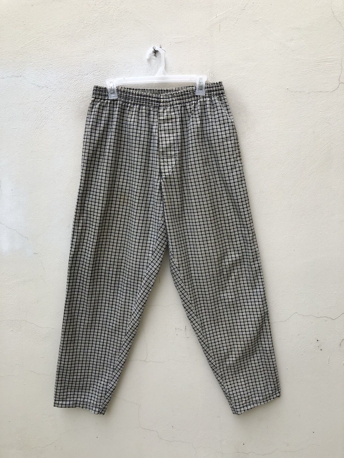 Hook-Ups Vintage 90s GOUGE Trashwear Checkered Baggy Trouser Size US 34 / EU 50 - 1 Thumbnail