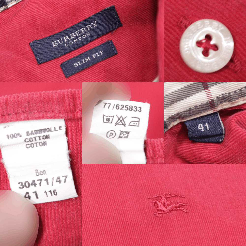 Burberry 00S Logo Nova Check Corduroy Shirt Vintage Size US XL / EU 56 / 4 - 9 Thumbnail