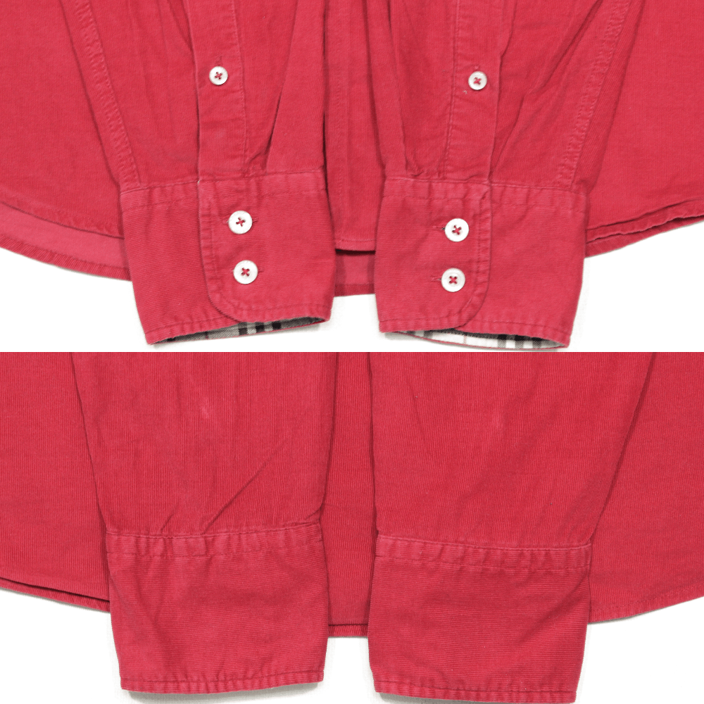 Burberry 00S Logo Nova Check Corduroy Shirt Vintage Size US XL / EU 56 / 4 - 7 Thumbnail