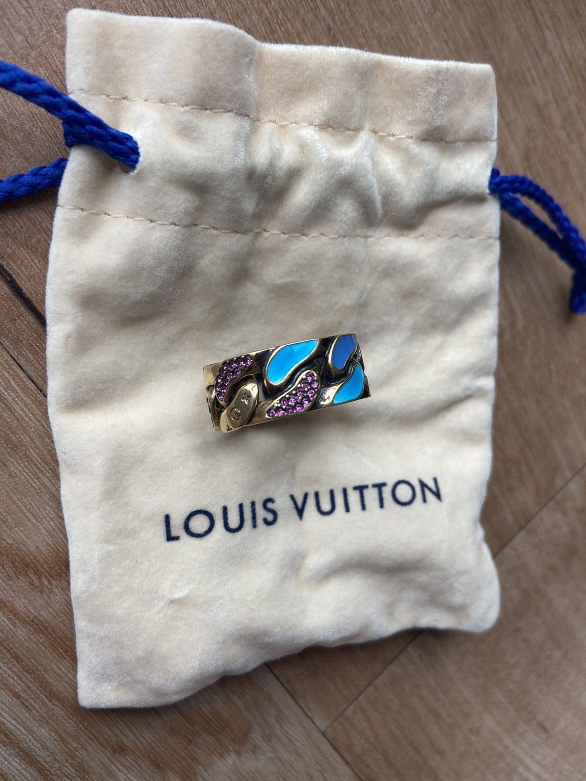 Louis vuitton chain links patches ring discount