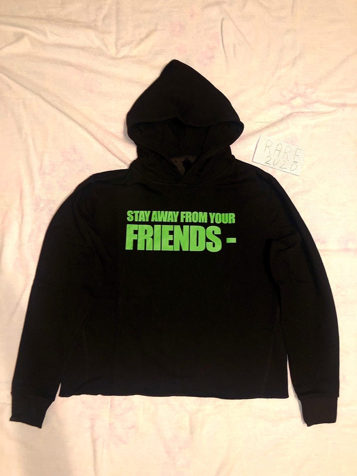 Stay away from your friends vlone hoodie sale