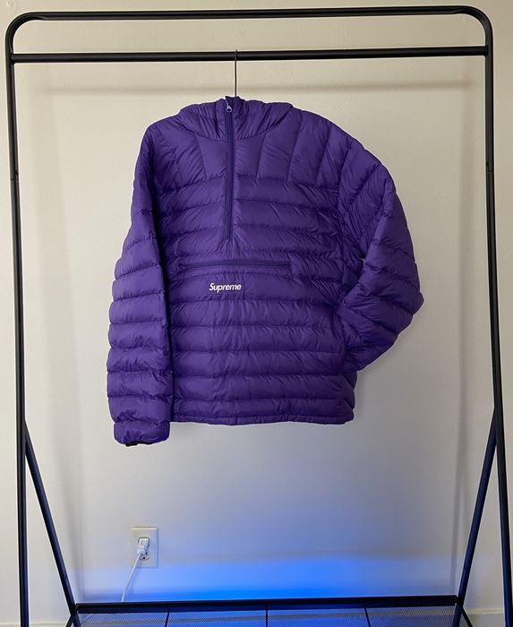 Supreme Supreme Micro Down Half Zip Hooded Pullover Purple | Grailed