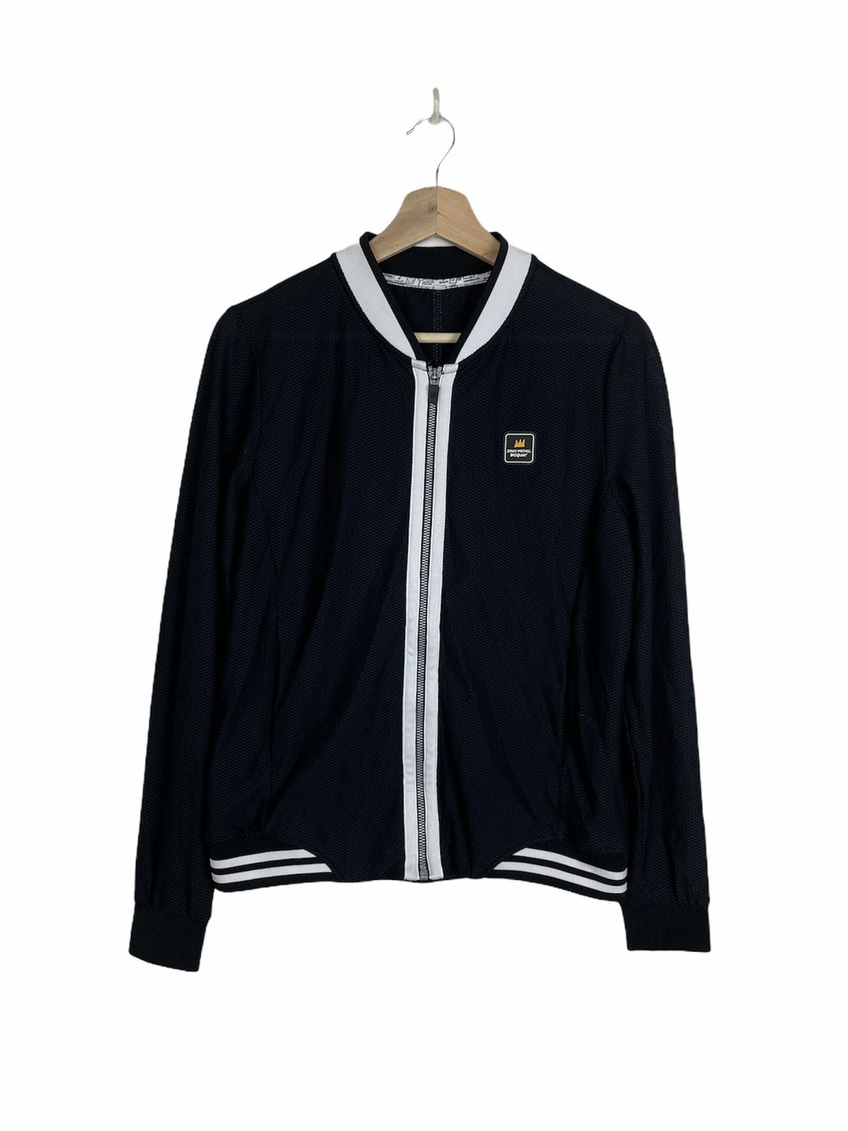 Jean-Michel Basquiat Basquiat PLAY WEAR Mesh Varsity Art Jacket | Korea Drop Size US M / EU 48-50 / 2 - 1 Thumbnail