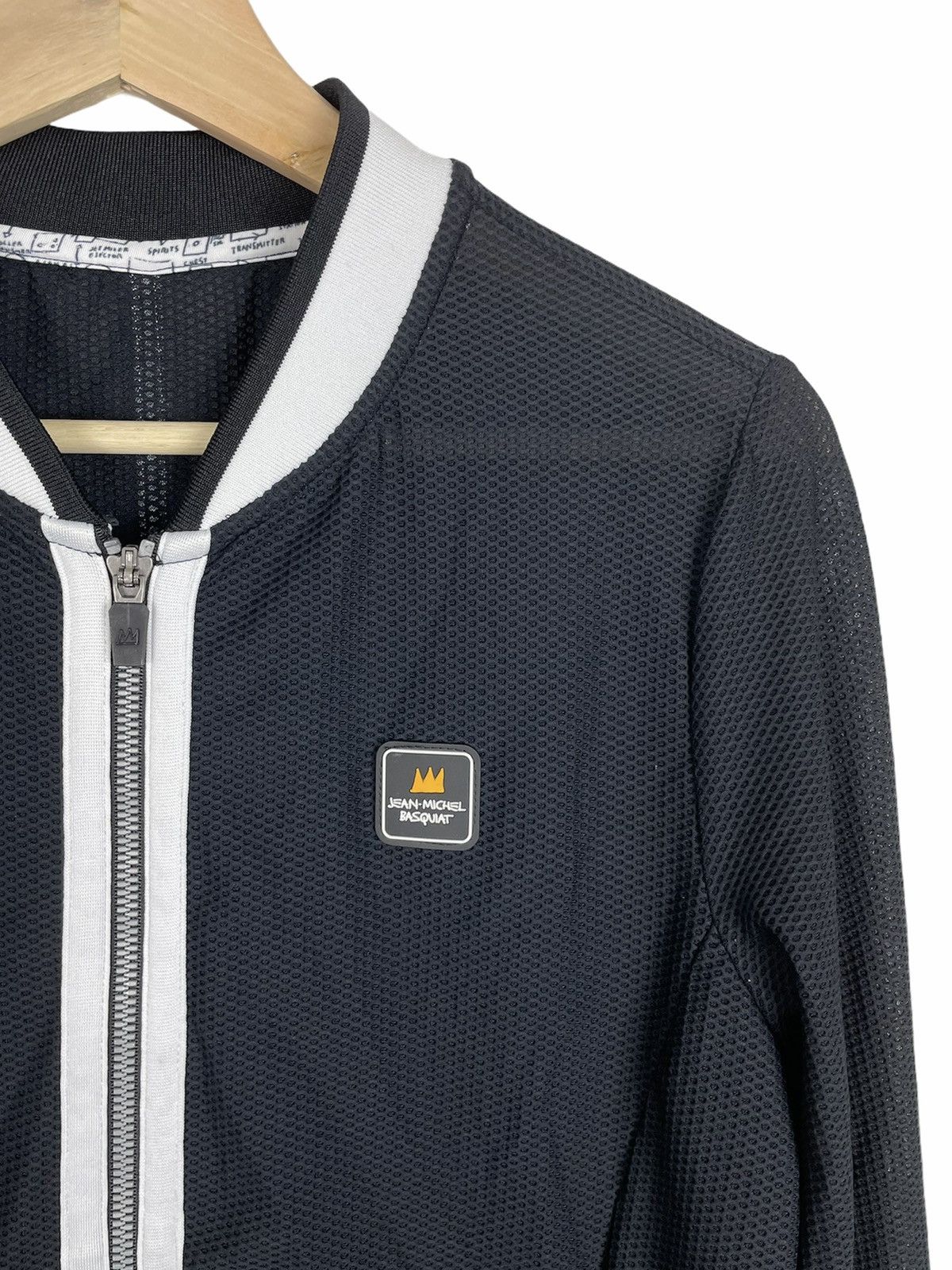 Jean-Michel Basquiat Basquiat PLAY WEAR Mesh Varsity Art Jacket | Korea Drop Size US M / EU 48-50 / 2 - 7 Thumbnail