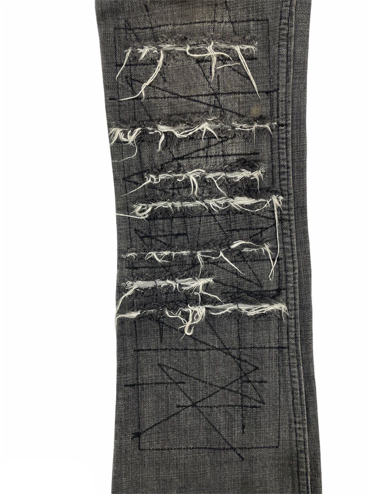 Hysteric Glamour Paint Splatter Distressed Denim Size US 29 - 4 Thumbnail