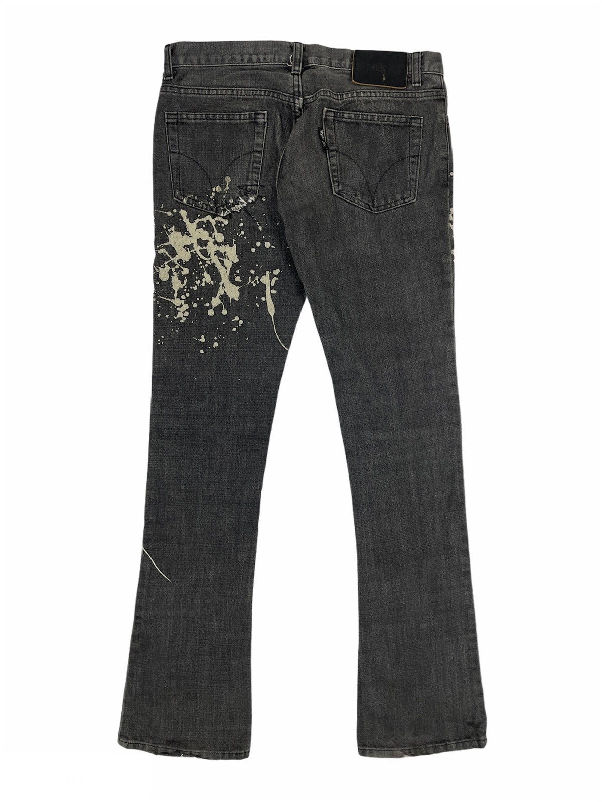 Hysteric Glamour Paint Splatter Distressed Denim Size US 29 - 2 Thumbnail