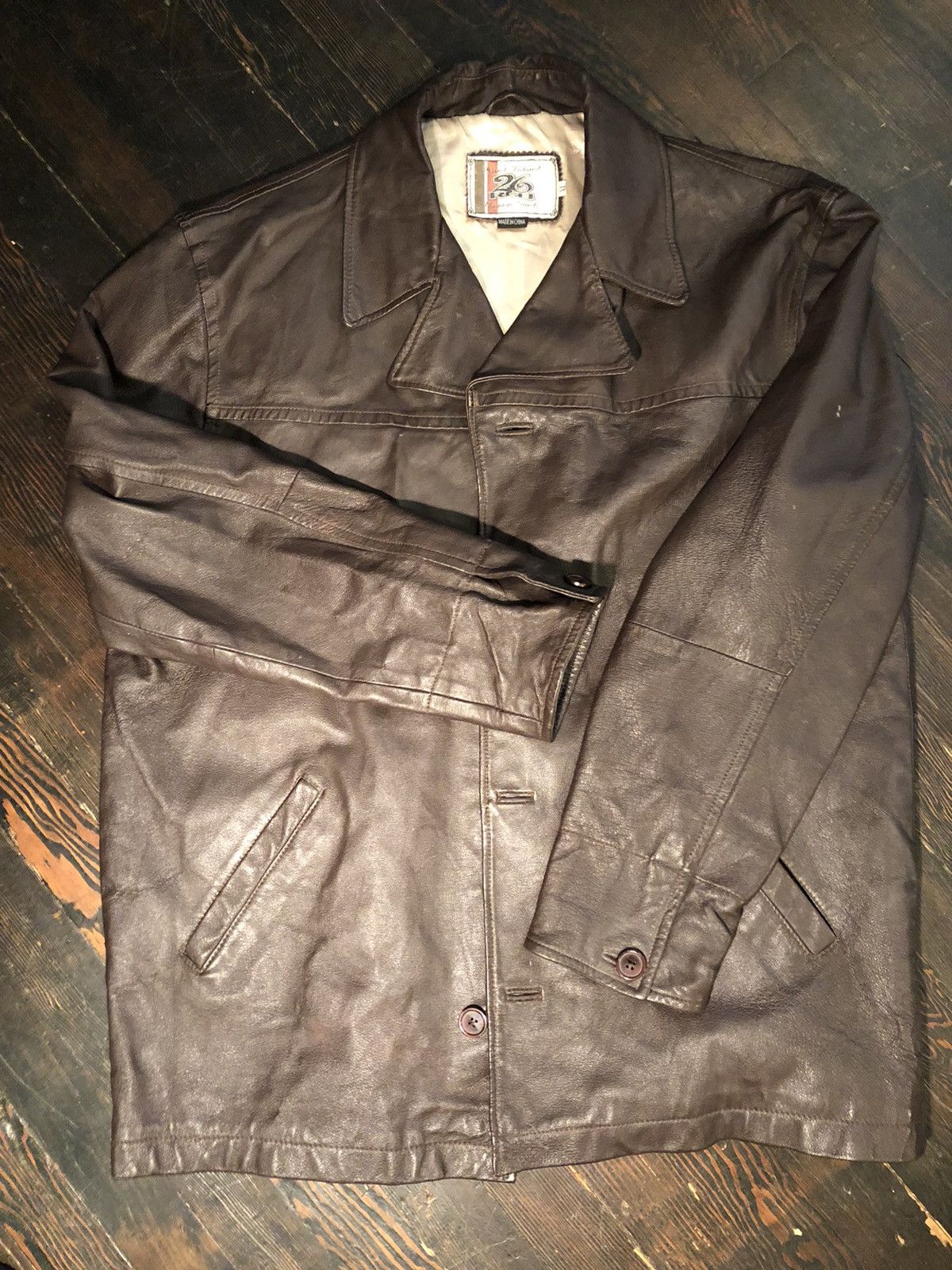 【90's vintage】leather car coat Vintage 90s Wilsons Thinsulate Quilted Lined Leather Car