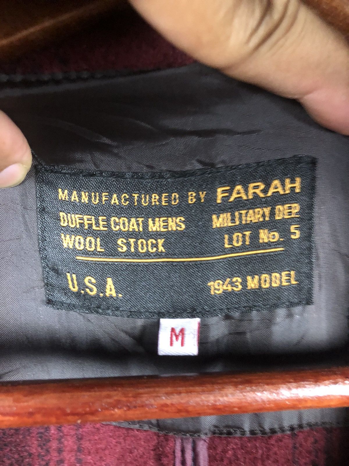 Farah Special Edition Farah Military Duffle Coat Men 1930’s Size US M / EU 48-50 / 2 - 6 Thumbnail
