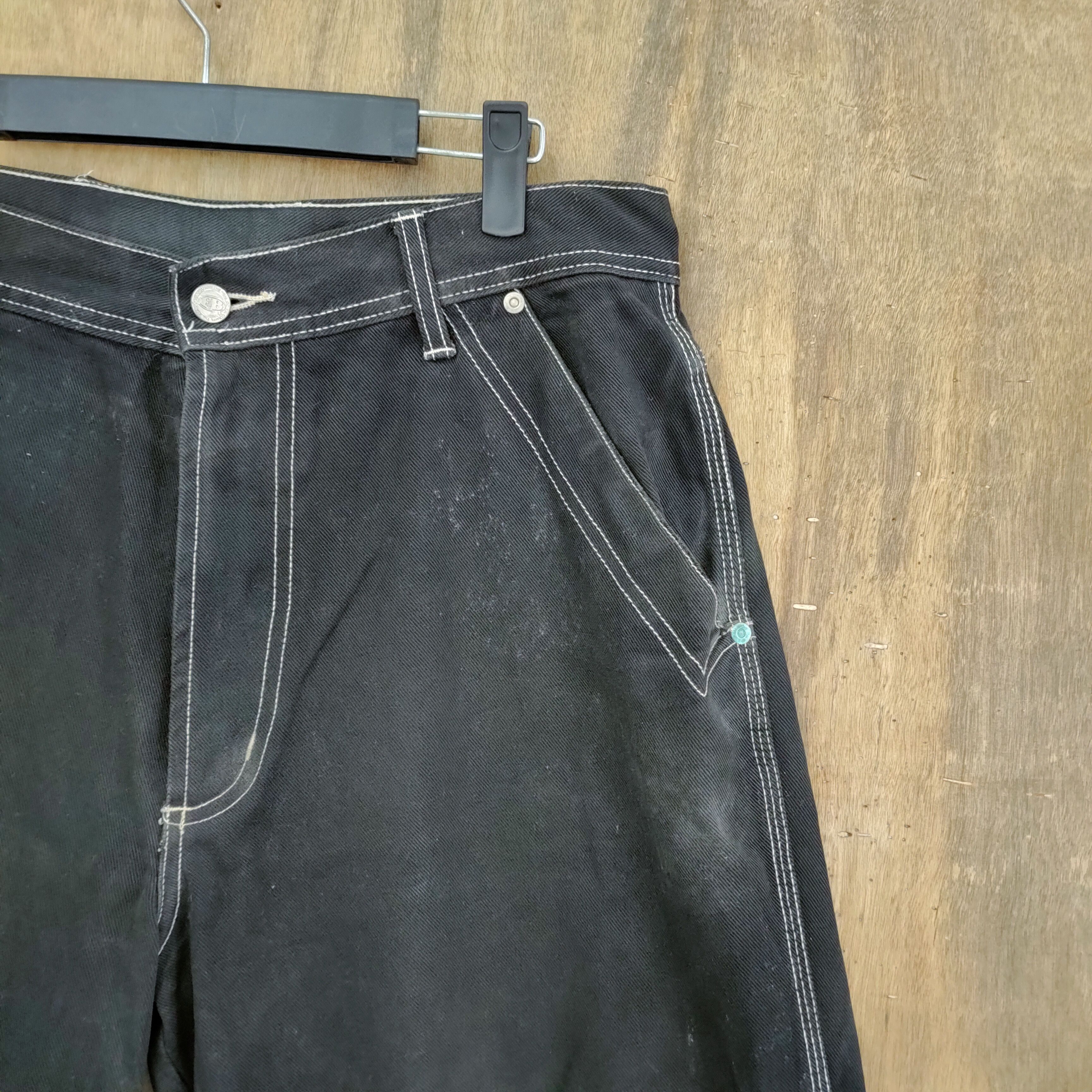 Japanese Brand VINTAGE FB COUNTY FADED BLACK DISTRESSED CARGO PANTS Size US 36 / EU 52 - 6 Thumbnail