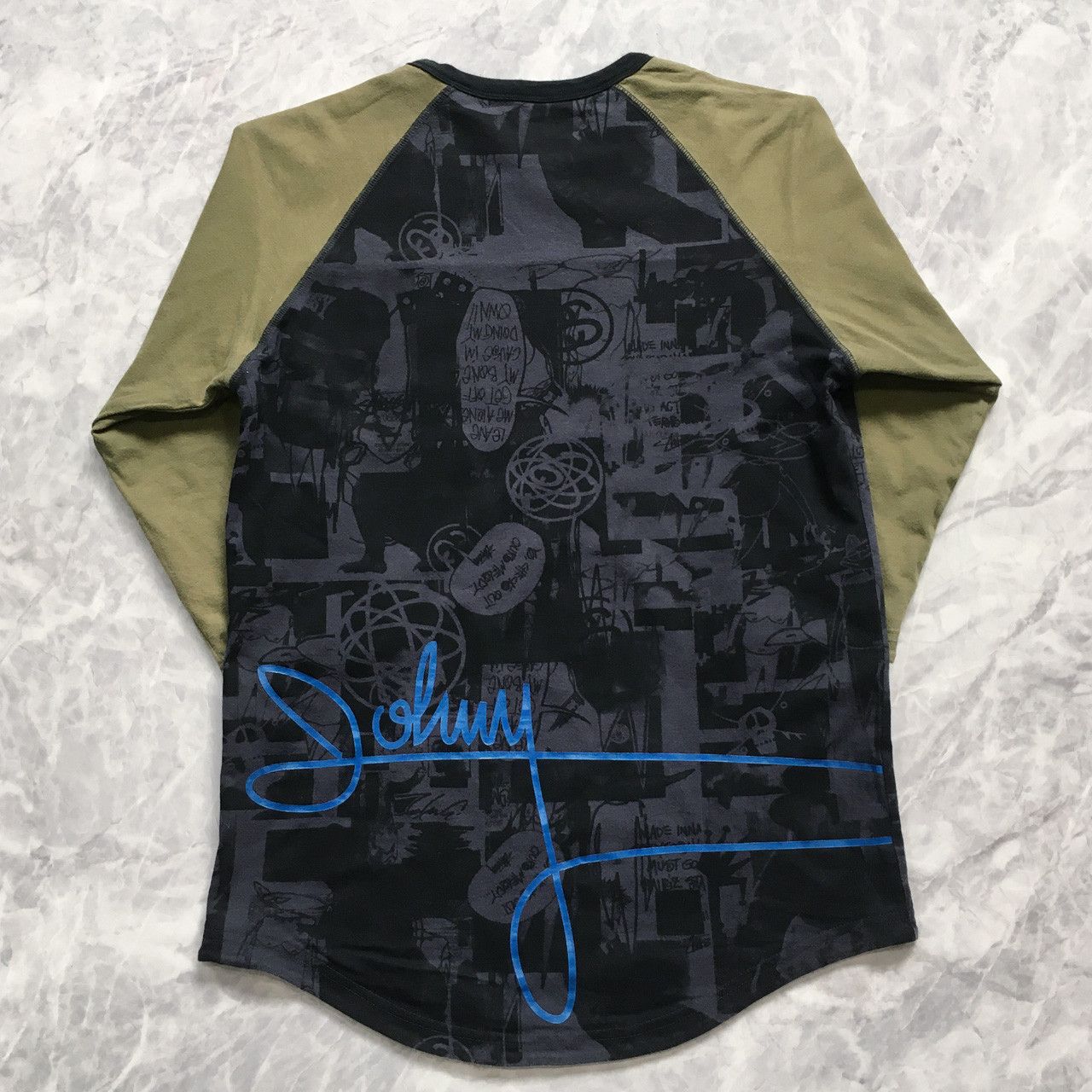 old stussy　stussy×futura 00s Futura × Stussy FUTURA x STUSSY LABORATORIES 2000 RAGLAN T