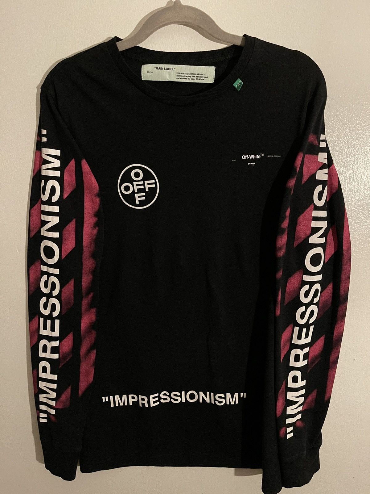 Off-White Off-White Impressionism Long Sleeve Shirt Mens Size M Size US M / EU 48-50 / 2 - 1 Thumbnail