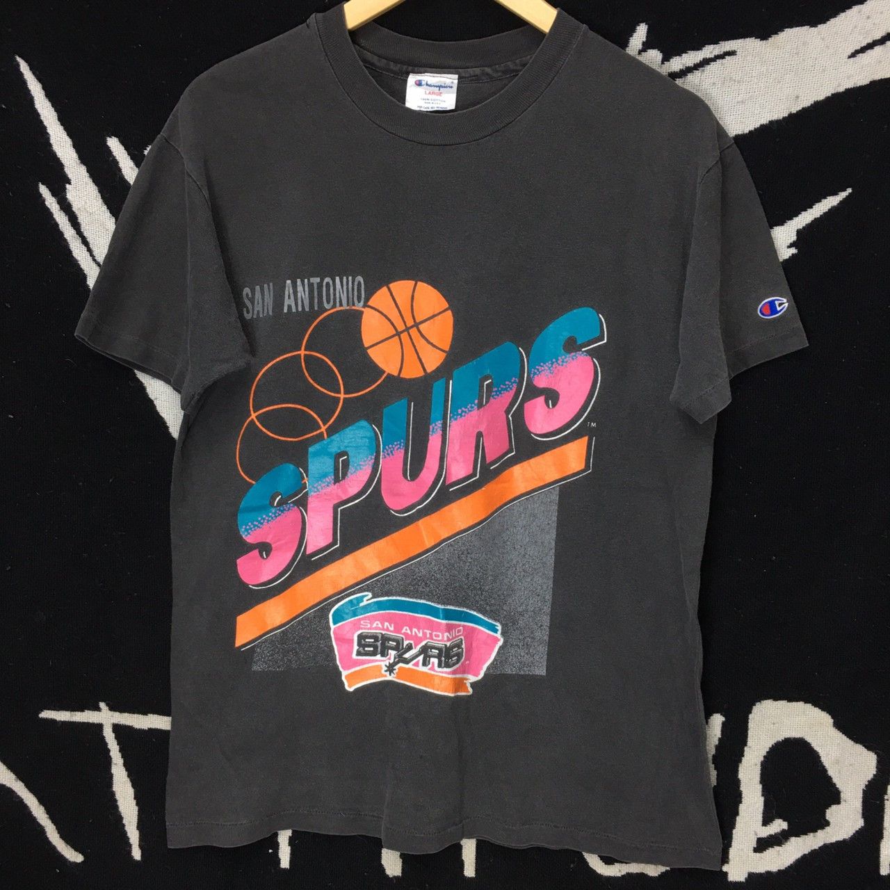 San Antonio Spurs NBA Champions Vintage 90s Shirt M